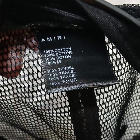 AMIRI Black Mesh Trucker Cap - Picture 5 of 6